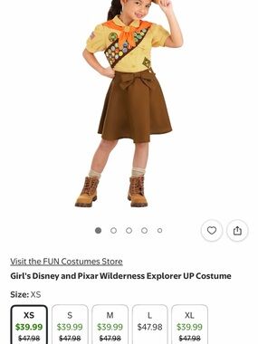 Wilderness Explorer Girl's Costume - Brown & Tan